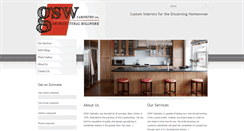 Desktop Screenshot of gswcabinetry.com