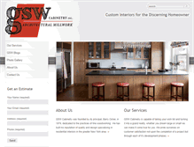 Tablet Screenshot of gswcabinetry.com
